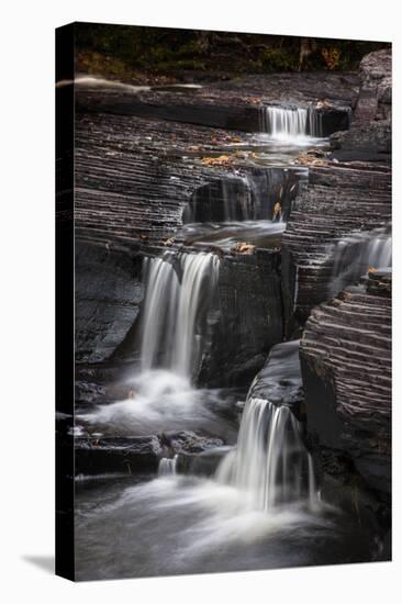 USA, Michigan, Upper Peninsula. Waterfalls in the Presque Isle River-Don Grall-Premier Image Canvas