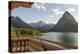 USA, Montana, Glacier Lakeside Balcony at Many Glacier Lodge-Trish Drury-Premier Image Canvas