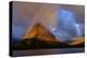 USA, Montana. Glacier National Park, Grinnell Mountain, sunrise, rainbow-George Theodore-Premier Image Canvas