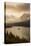 USA, Montana, Glacier NP. Sunrise pierces clouds over St. Mary Lake.-Don Grall-Premier Image Canvas