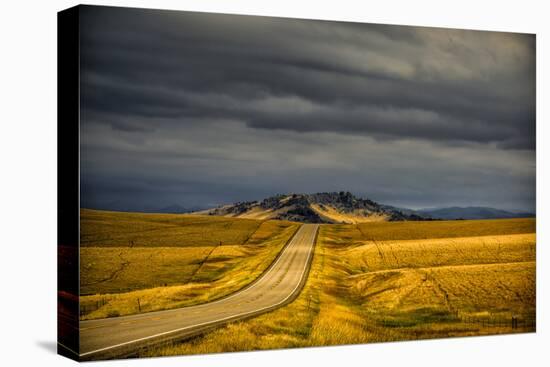 USA, Montana. Highway En Route to Helena from Glacier National Park on Stormy Day-Rona Schwarz-Premier Image Canvas