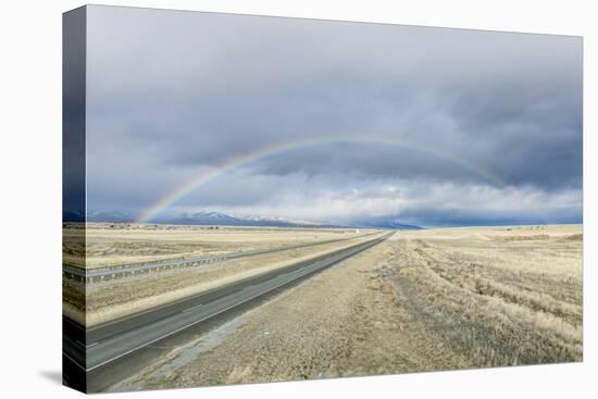 USA, Montana, Near Missoula, Rainbow over I-90-Rob Tilley-Premier Image Canvas