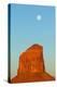 USA, Monument Valley, Rock and Full Moon-Catharina Lux-Premier Image Canvas