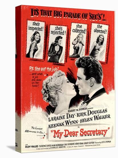 USA My Dear Secretary Film Poster, 1940s-null-Premier Image Canvas