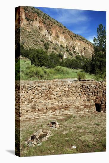 USA, Near Los Alamos, New Mexico, Bandelier National Monument, Big Kiva-null-Premier Image Canvas