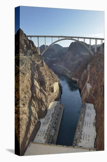 USA, Nevada, Hoover Dam and the Mike O'Callaghan-Pat Tillman Memorial Bridge.-Kevin Oke-Premier Image Canvas