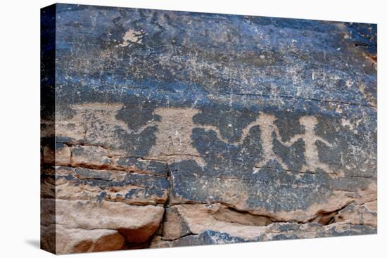 USA, Nevada. Valley of Fire State Park, Human petroglyphs-Kevin Oke-Premier Image Canvas