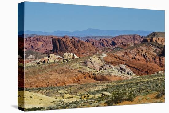 USA, Nevada. Valley of Fire State Park, Mouse's Tank Road looking north-Bernard Friel-Premier Image Canvas