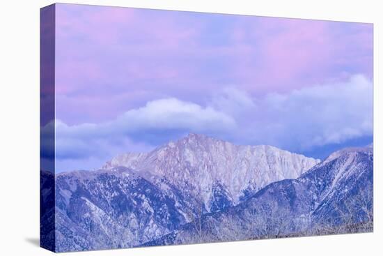 USA, Nevada, White Mountains. Sunset on Boundary Peak.-Jaynes Gallery-Premier Image Canvas