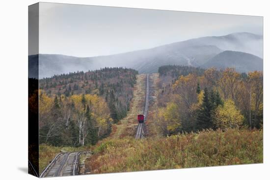 USA, New Hampshire, White Mountains, Bretton Woods, Mount Washington Cog Railway-Walter Bibikow-Premier Image Canvas