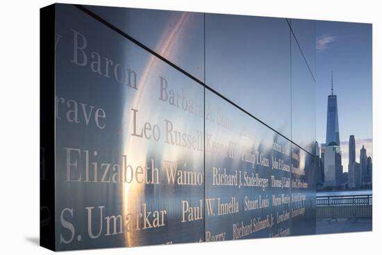 USA, New Jersey, Jersey City, Liberty State Park, 9-11 Memorial-Walter Bibikow-Premier Image Canvas