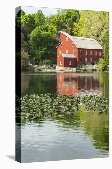 USA, New Jersey. Raritan River Basin, Clinton, South Fork of Raritan River and old mill-Alison Jones-Premier Image Canvas