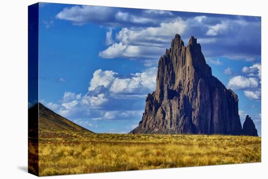 USA, New Mexico. Shiprock formation on Navajo Indian Reservation.-Jaynes Gallery-Premier Image Canvas