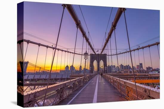 Usa, New York, Brooklyn Bridge-Alan Copson-Premier Image Canvas
