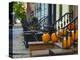 USA, New York, Brooklyn, Brooklyn Heights, Halloween Pumpkins-Alan Copson-Premier Image Canvas