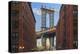 Usa, New York, Brooklyn, Dumbo, Manhattan Bridge and Empire State Building-Michele Falzone-Premier Image Canvas