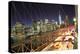 Usa, New York City, Brooklyn Bridge and Lower Manhattan Skyline-Michele Falzone-Premier Image Canvas