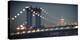 Usa, New York City, Manhattan Bridge and Empire State Building-Michele Falzone-Premier Image Canvas