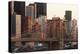 USA, New York City, Manhattan, Brooklyn Bridge, View from Brooklyn, Morning-Catharina Lux-Premier Image Canvas