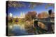 Usa, New York City, Manhattan, Central Park, Bow Bridge-Michele Falzone-Premier Image Canvas