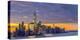 USA, New York, Manhattan, Lower Manhattan and World Trade Center, Freedom Tower across Hudson River-Alan Copson-Premier Image Canvas