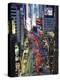 USA, New York, Manhattan, Midtown, Broadway Towards Times Square-Alan Copson-Premier Image Canvas