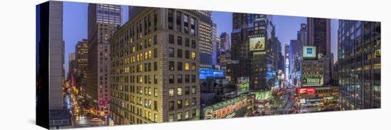 Usa, New York, Manhattan, Midtown, Broadway Towards Times Square-Alan Copson-Premier Image Canvas