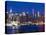 USA, New York, Manhattan, Midtown Skyline with the Empitre State Building across the Hudson River-Alan Copson-Premier Image Canvas
