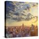 Usa, New York, Manhattan, Top of the Rock Observatory, Midtown Manhattan and Empire State Building-Michele Falzone-Premier Image Canvas