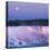 Usa, New York, Moon over American Falls at Dusk-Darwin Wiggett-Premier Image Canvas