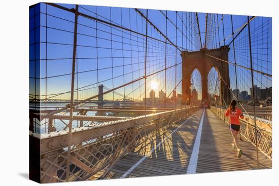 Usa, New York, New York City, Brooklyn Bridge-Michele Falzone-Premier Image Canvas