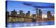 Usa, New York, New York City, Lower Manhattan and Brooklyn Bridge-Michele Falzone-Premier Image Canvas