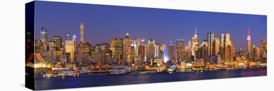 Usa, New York, New York City, Manhattan Skyline from New Jersey-Michele Falzone-Premier Image Canvas