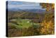 USA, North Carolina, Blowing Rock, Autumn Landscape Off of the Blue Ridge Parkway-Walter Bibikow-Premier Image Canvas