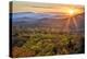 USA, North Carolina, Blue Ridge Parkway. Autumn sunset from Beacon Heights-Ann Collins-Premier Image Canvas