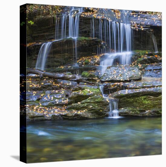 USA, North Carolina, Great Smoky Mountains. Scenic of Tom Branch Falls.-Jaynes Gallery-Premier Image Canvas