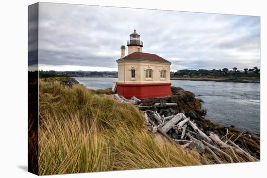 USA, Oregon, Bandon. Landscape with Coquille River Lighthouse.-Jaynes Gallery-Premier Image Canvas