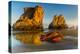 USA, Oregon, Bandon. Sunrise on beach.-Jaynes Gallery-Premier Image Canvas