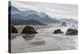 USA Oregon, Cannon Beach. Fog Rises over Coastline at Low Tide-Jean Carter-Premier Image Canvas