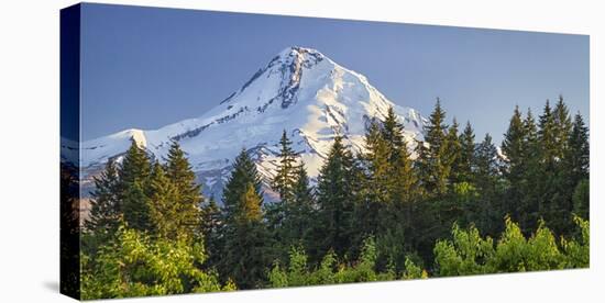 USA, Oregon, Hood River County. The sun sets on Mount Hood.-Christopher Reed-Premier Image Canvas