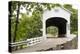 USA, Oregon, Lane County, Jasper, Place Road, Fall Creek. Pengra Covered Bridge-Emily Wilson-Premier Image Canvas