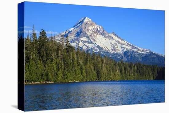 USA, Oregon, Mt. Hood National Forest, boaters enjoying Lost lake.-Rick A. Brown-Premier Image Canvas