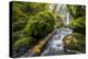 USA, Oregon. View from Below Elowah Falls on Mccord Creek in Autumn in the Columbia Gorge-Gary Luhm-Premier Image Canvas