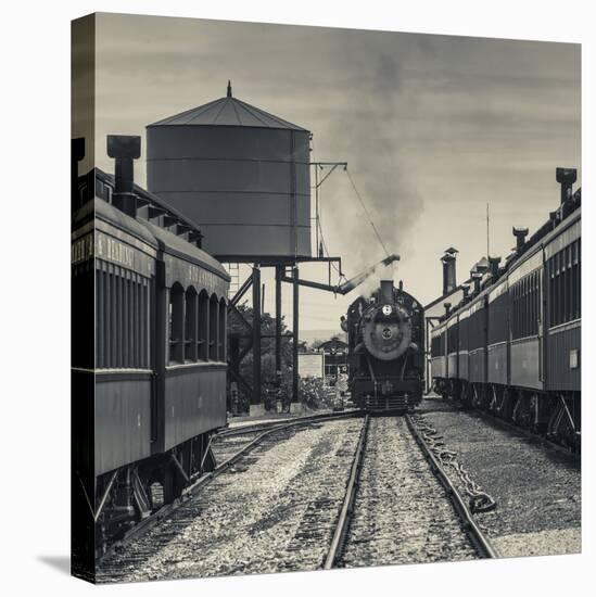 USA, Pennsylvania, Pennsylvania Dutch Country, Strasburg, Strasburg Railroad, Steam Train-Walter Bibikow-Premier Image Canvas