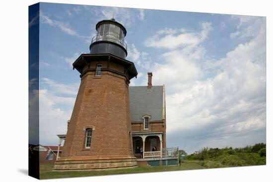 USA, Rhode Island, Block Island, Mohegan Bluffs, Southeast Lighthouse.-Cindy Miller Hopkins-Premier Image Canvas