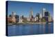 USA, Rhode Island, Providence, city skyline from the Providence River, morning-Walter Bibikow-Premier Image Canvas