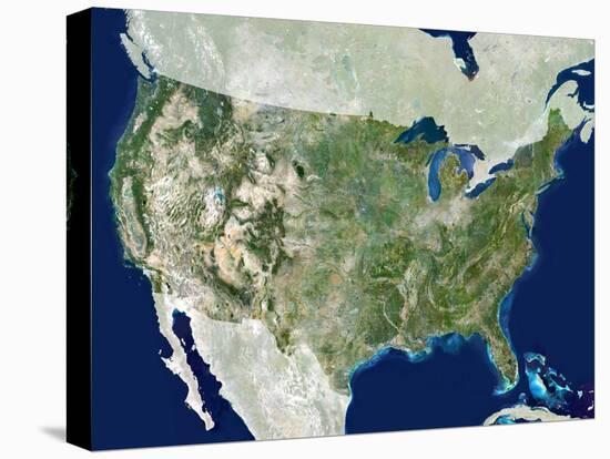 USA, Satellite Image-PLANETOBSERVER-Premier Image Canvas