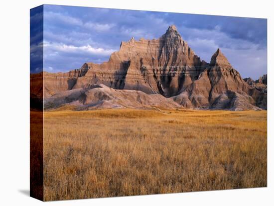 USA, South Dakota, Badlands National Park, Storm clouds over Vampire Peak-John Barger-Premier Image Canvas