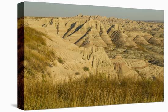 USA, South Dakota, Badlands NP. Grass and Eroded Formations-Cathy & Gordon Illg-Premier Image Canvas