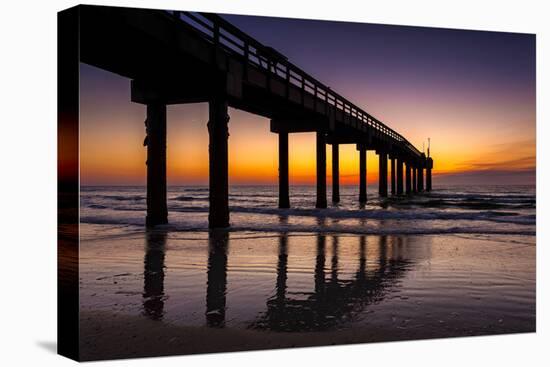 USA, St. Augustine, St. John's Pier at Sunrise-Rona Schwarz-Premier Image Canvas